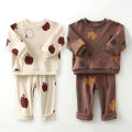Spring Baby Boy Girl Clothes Sets Cotton Long Sleeve Kids Suit + Pants 2 Pcs Toddler Kids Clothes Baby Homewear.