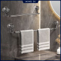 50-100CM Suction Cup Wall Towel Rack No Drilling Single Rod Retractable Towel Rack self-adhesive Storage Rack Kitchen Bathroom.