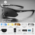 ROCKBROS Cycling Polarized glasses Bike Photochromic Outdoor Sports Sunglasses MTB PC Goggles Eyewear 5/3 Lens Bicycle Accessory.