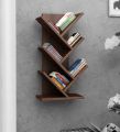 Captiver Wall Mount Book Shelf In Dark Acazia Finish . 