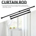 1/2PCS Shower Curtain Rod Adjustable Without Punching Drapes Pole Storage Bedroom Wardrobe Balcony Telescopic Rods Divider.