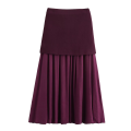 TRAF Women Knitted Sets Loose Skirt Set 2 Pieces 2024 Summer Button V-neck Vest Top Ankle-Length Skirt Lady Street Outfit. 