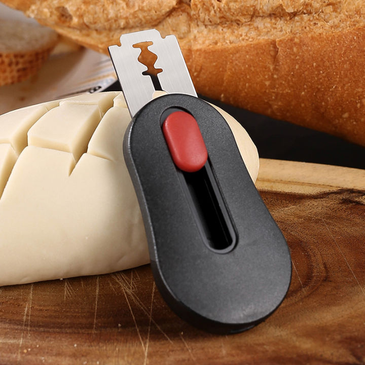 Kitchen bread creasing knife set homemade sour dough creasing tool with 5 replaceable blades scraper and stainless steel cutter