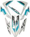 Yamaha Ray Zr 2017 Cyan Blue Complete Sticker set. 