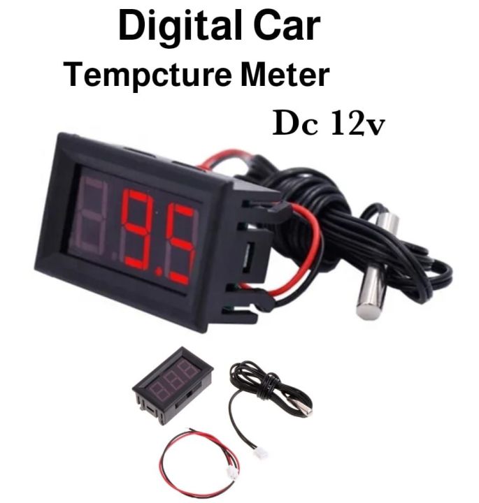 Digital temperature meter dc 12v .