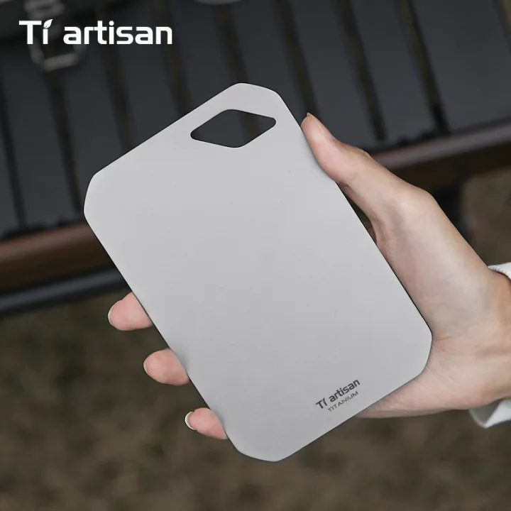 Tiartisan%20Pure%20Titaniuim%20Mini%20Cutting%20Board%20Outdoor%20Camping%20Portable%20Double%20Sided%20Food%20Grade%20Fruit%20Meat%20Chopping%20Board%20-%20Image%202