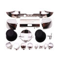 YUXI For Xbox Series S X Controller Replacement Buttons Chrome Plated LB RB LT RT Bumpers Triggers D-pad ABXY.