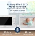 HDS2 - Video Baby Monitor with HD Cameras & Split Screen, NEW! Babysense 5" HD Split-Screen Baby Monitor, Video Baby Monitor with 2 Cameras and Audio, Night Light, 960ft Range, Two-Way Audio, 4X Zoom, Night Vision, 4000mAh Battery. 