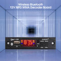 Car Audio USB TF FM Radio Module Wireless Bluetooth 5V 12V MP3 WMA Decoder Board MP3 Player with Remote Control For Car. 