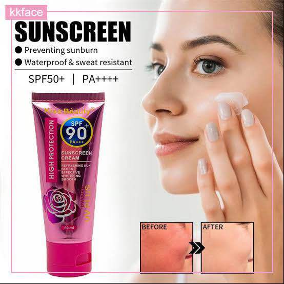 Kiss Beauty SPF90+++ Sunscreen Cream High Protection UV PLUS 60ml