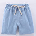 2-10Y Children's Shorts For Boys Girls Cotton Linen Summer Thin Breathable Elastic Waist Beach Sport Short Pants Loose Kids Pant.