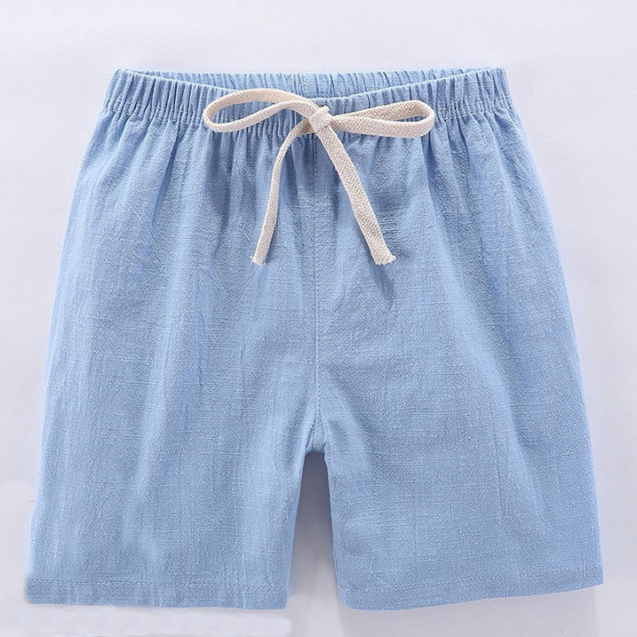 2-10Y%20Children's%20Shorts%20For%20Boys%20Girls%20Cotton%20Linen%20Summer%20Thin%20Breathable%20Elastic%20Waist%20Beach%20Sport%20Short%20Pants%20Loose%20Kids%20Pant%20-%20Image%204