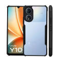 Back Cover for Vivo Y100 5G (Transparent, Black).