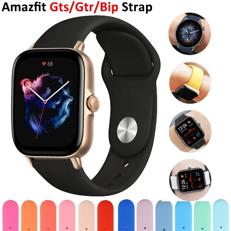 Magnetisches Ersatzarmband Für Amazfit Smartwatches – 20 Mm, Weiches Silikon, Verschiedene Farben