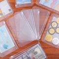 8pcs 6-Ring PVC Binder Pockets A7 A6 A5 Budget  Envelopes Zipper Folders Loose Leaf Bags Document Pouch Filing Bags. 