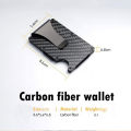 Money Clip for Men,RFID Blocking Carbon Fiber Wallet,Minimalist Slim Wallet with Front Pocket,Aluminum Metal Credit Card Holder. 