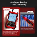 TOOLTOP Network Cable Tester Multimeter Lan Cable Tracking POE Test 400M/600M Length Measure Sensitivity Adjustable Line Tracker. 