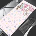 Girls Pink Office Non-Slip Leather Mouse Pads Gaming Accessories PC Games Hello Kitty Kids Writing Desk Mat Bedroom Tablecloth.