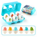 Montessori Eggs 3D Puzzle Learning Education Math Toys Kids Shape Match Smart Game for Children Educational Easter Gifts for Kid. 