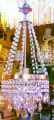 One Light Hanging Crystal Fanoos Ceiling Decoration. 
