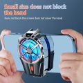 X52 Phone Cooling Fan Rechargeable Battery Silent Cooler Three Speed Adjustable Cell Phone Fans Gaming Radiator.