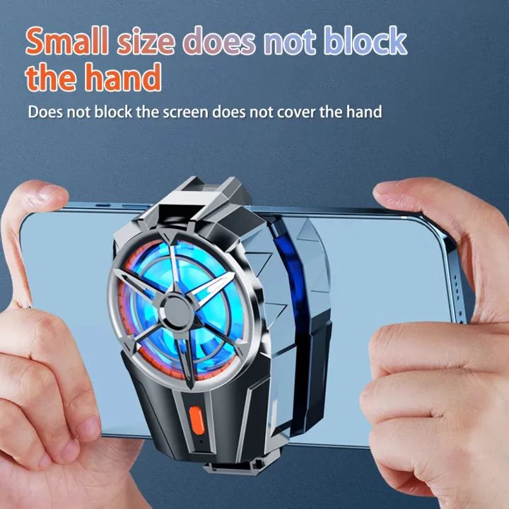 X52 Phone Cooling Fan Rechargeable Battery Silent Cooler Three Speed Adjustable Cell Phone Fans Gaming Radiator