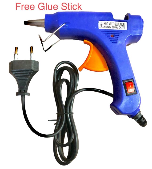 Glue gun 20W Hot Melt Electric Heat Temperature Gun with Free 2xGlue stics