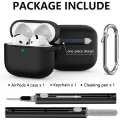 for AirPods 4 Case Cover (2024) with Cleaner Kit,Soft Silicone Protective Case for Apple AirPods 4th Generation Case for Women M. 