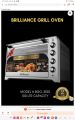 brilliance baking grilling oven 100 liter. 