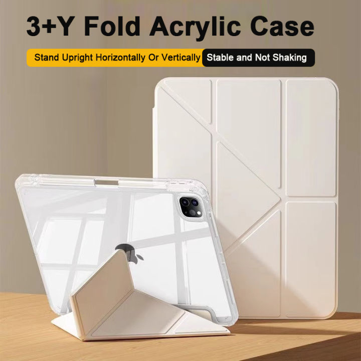 For iPad Air 5 Air 6 A16 11th M3 iPad Pro 11 12.9 13 10 Gen 10.5 10.2 9th 8th 6th 5th 9.7" Mini 7 6 Smart Case with Pen Holder