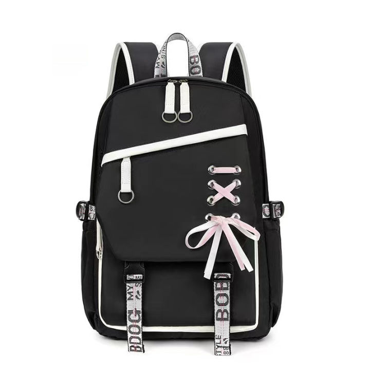 Teenagers%20Cute%20Schoolbag%20Shoulder%20Backpack%20Nylon%20Fabric%20Girls,%20Large%20Capacity%20Splash-Proof%20-%20Image%208