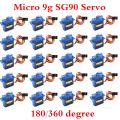 2/5/10/20pcs SG90 Servo Motor Micro 9g 180 360 Degree Mount SG90 Kit Without Metal Gear Pro RC Car Toy Airplane Arduino DIY. 