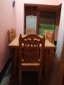 dining table set with 6 chairs, table Height 30 inches long by 60 inches wide 36 inches. 