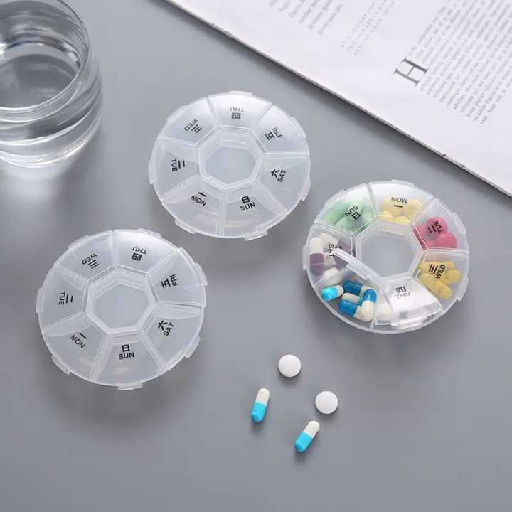 7%20Compartments%20Portable%20Round%20Mini%20Plastic%20Pill%20Box%20Medicine%20Box%20Travel%20Pill%20Storage%20Case%207%20Days%20Weekly%20Pill%20Organizer%20-%20Image%206