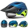 VICTGOAL LED Bike Helmet With Sun Goggle Visor Rechargeable LED Men Bicycle Helmet Sunglasses Shield Road MTB Cycling Helmets. 