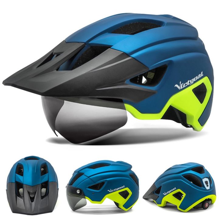 VICTGOAL%20LED%20Bike%20Helmet%20With%20Sun%20Goggle%20Visor%20Rechargeable%20LED%20Men%20Bicycle%20Helmet%20Sunglasses%20Shield%20Road%20MTB%20Cycling%20Helmets%20-%20Image%207