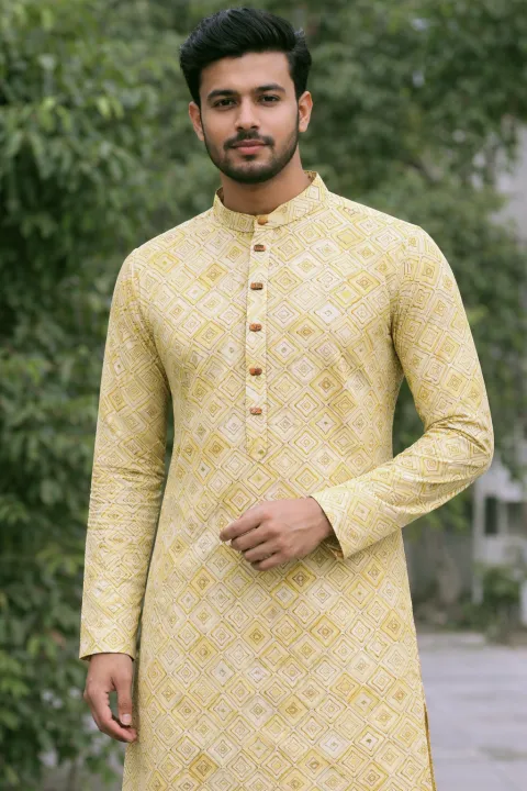 Mens super Hit premium semilong fashionable panjabi solid colour eid spcial panjabi for men