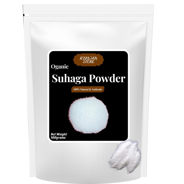 Suhaga Powder 100grams borax, sodium borate, disodium tetraborate, or tankan bhasma