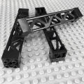 10pcs Black Support Girder Triangular 2x2x10 Column Train Track   MOC Building Block Part Compatible legoeds MOC 58827 95347. 