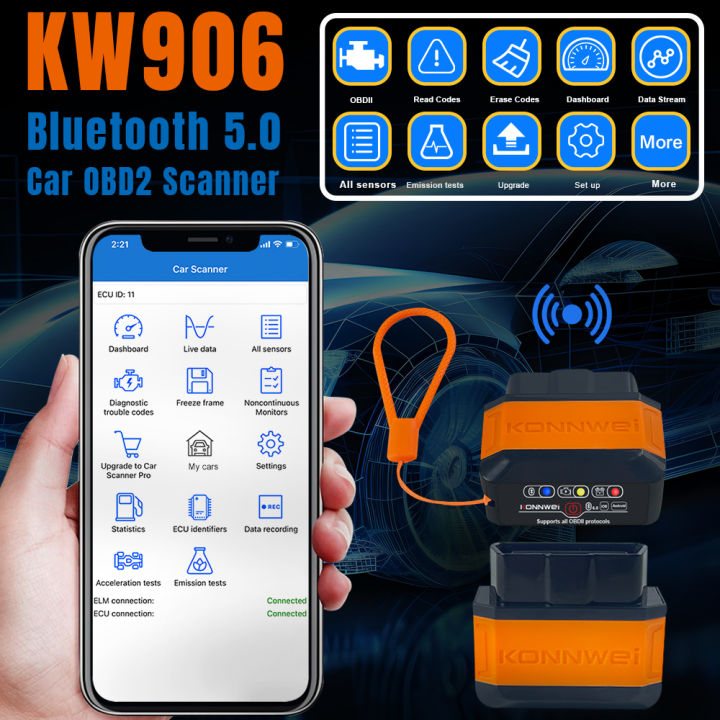KONNWEI%20KW906%20ELM327%20V1.5%20PIC18F25K80%20OBD2%20Scanners%20Bluetooth%205.0%20For%20Android/IOS%20ELM%20327%20OBD%202%20Car%20Diagnostic%20Tool%20Code%20Reader%20-%20Image%202