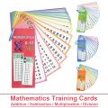 Beginners in 0-12 Mathematical Calculations Self Test Training Card, Maths Fact Learning Tools for Primary School Montessori. 