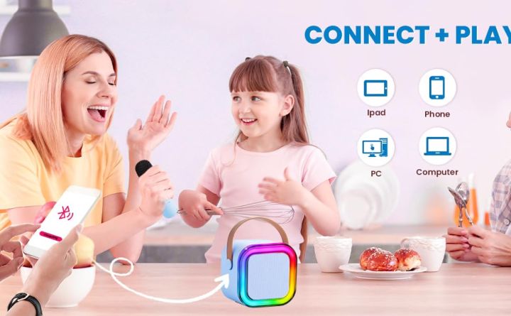 K12%20Kids%20Karaoke%20Microphone%20double%20speaker%20Machine%20Bluetooth-Compatible%20Wireless%20Karaoke%20Mic%20Speaker%20with%20RGB%20Light%20for%20Kids%20Toddler,Gifts%20for%20Girls%20and%20Boys%20Birthday%20(Blue%20&%20Pink)%20-%20Image%203