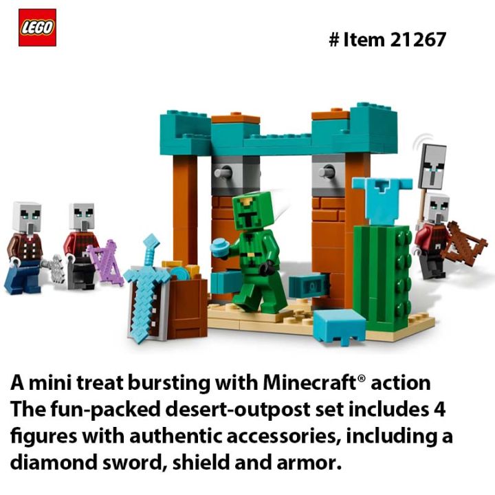 LEGO%2021267%20Minecraft%20The%20Illager%20Desert%20Patrol%20Toy%20Figures%20and%20Playset%20-%20Building%20Minecraft%20Toy%20with%204%20Figures%20for%20Pretend%20Play%20-%20Image%202