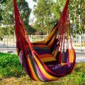 Canvas Hanging Hammock Chair Hanging Rope Swing Bed 200KG Load Bearing For Outdoor Garden Porch Beach Camping Travel no cushion. 