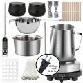 DIY Handmade Candle Craft Tools Kit with Wax Melting Hot Plate, Candle Making Supplies Accessories, Soy Wax Candle Making Kit. 