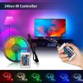 2M LED Strip Lights 60LEDs/m SMD2835 USB 5V RGB Tape With Remote Control Background Atmosphere Lighting Room Decor TV Backlight. 