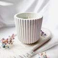 Striped Candle Cup Silicone Mold DIY Gypsum Concrete Jewelry Storage Jar Home Decoration Ornament Resin Mold Handicrafts Casting.