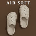 Men's EVA Clog Shoes Summer New Thick Bottom Anti-Slip Deodorant Toe Cover Beach Slippers Breathable Comfortable Sandals.