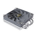 Antec A37 37mm ITX Low Profile CPU Cooler 92mm PWM Fan 130W-TDP For Intel/AMD 12.8W/m.K Paste,I5-12400F/Ryzen-7500F Compatible. 