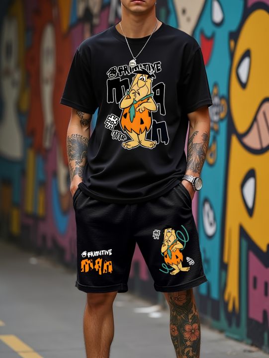 2025%20summer%20new%20graphic%20men's%20suit%20High%20street%20top%20and%20shorts%20Comfortable,%20soft,%20breathable,%20lightweight%20and%20quick%20dry%20sweat%20abs%20-%20Image%204